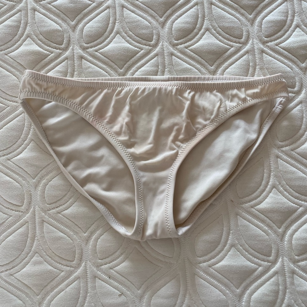 White bikini bottoms
